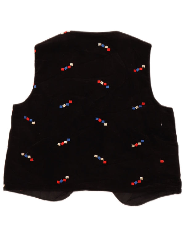 Aksamitna kamizelka damska Vintage US 2 XS czarna