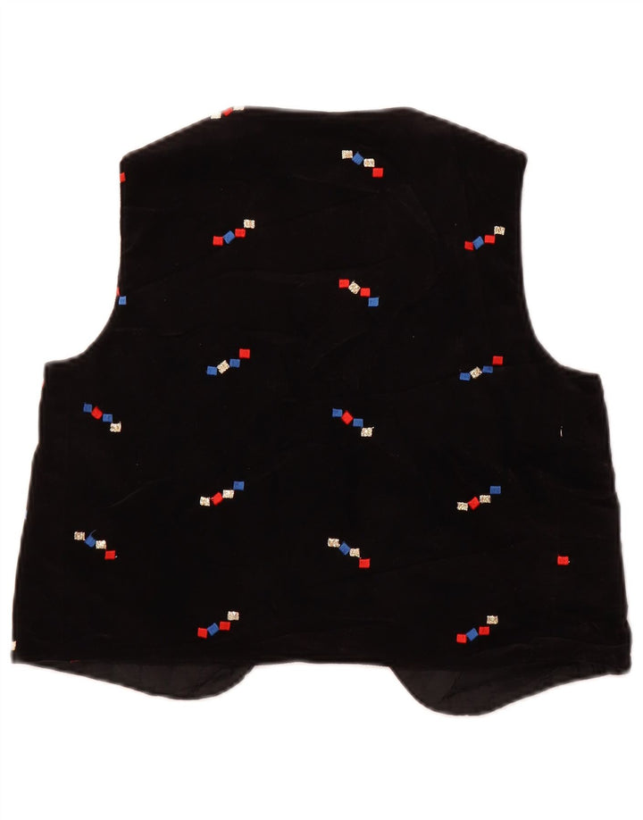 Aksamitna kamizelka damska Vintage US 2 XS czarna