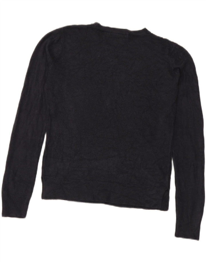 Sweter damski Marks & Spencer z okrągłym dekoltem, UK 12, średni granatowy