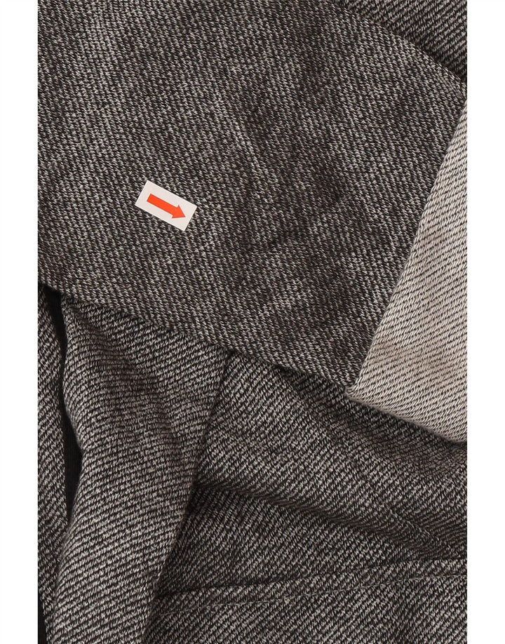 Damska marynarka Topshop Longline Open Blazer UK 10 w małych szarych blokach kolorów