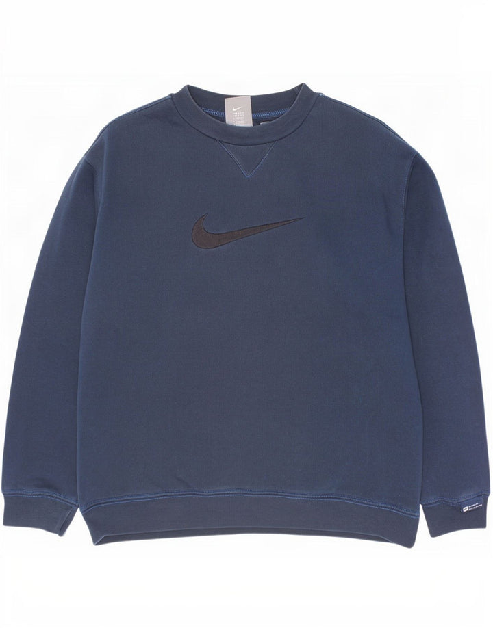 Chłopięcy sweter z grafiką Nike 10-11 lat, średni granatowy