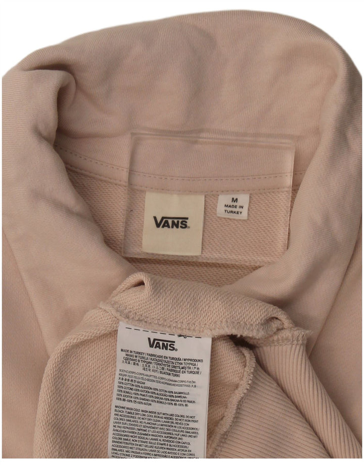 Męska bluza Vans Polo z dekoltem w serek, średnioróżowa, bawełniana