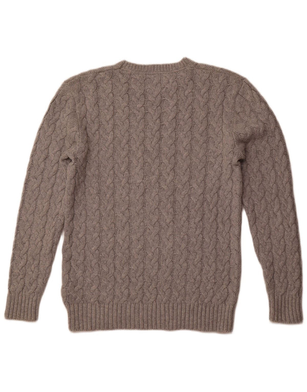 TOMMY HILFIGER Męski sweter z okrągłym dekoltem o regularnym kroju, mały, szary, bawełniany