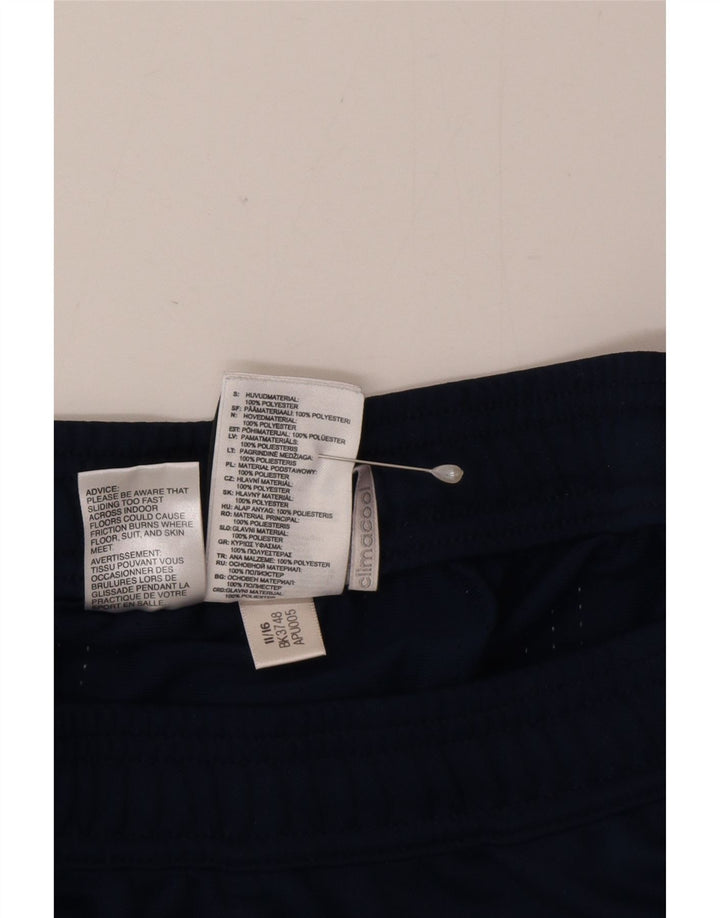 Męskie spodnie dresowe Adidas, średni granatowy poliester