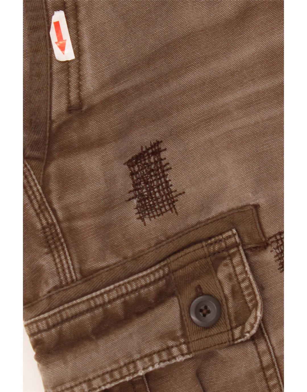 Męskie spodnie Carhartt Crop Straight Cargo W36 L26 Brązowe