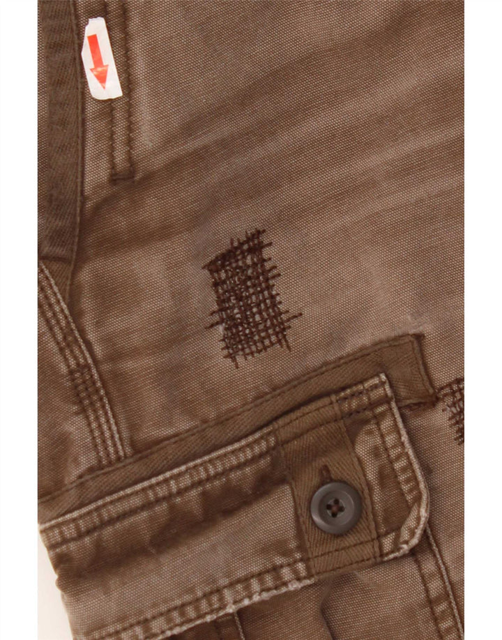 Męskie spodnie Carhartt Crop Straight Cargo W36 L26 Brązowe