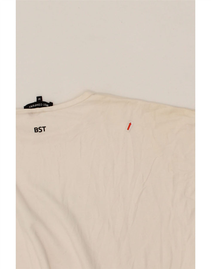 BEST COMPANY Mens Graphic T-Shirt Top Medium White Modal Vintage Best Company and Second-Hand Best Company from Messina Hembry 