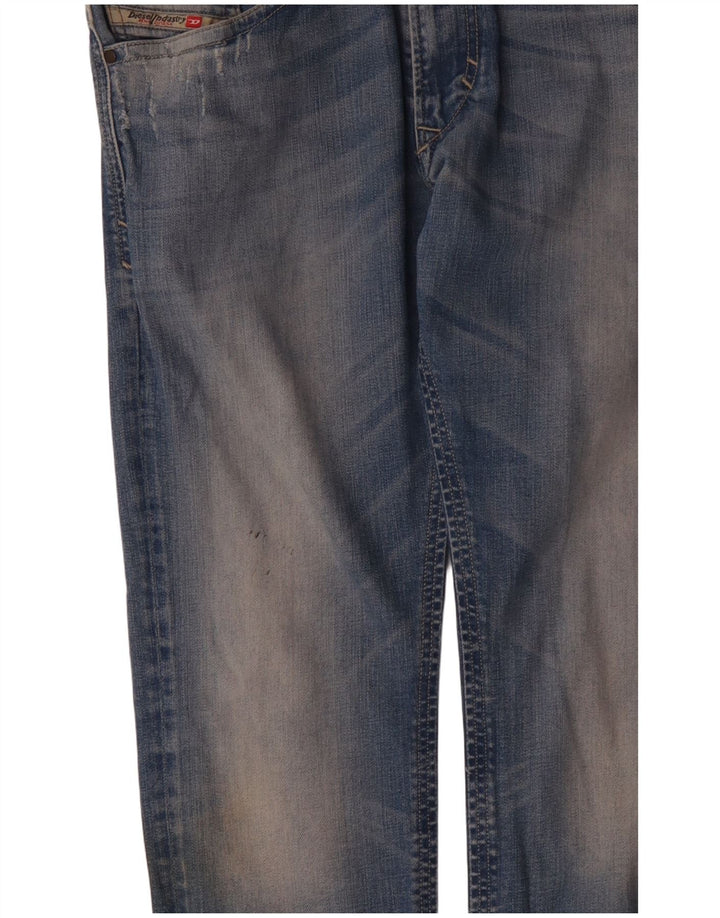 Diesel Męskie Thavar Slim Jeans W34 L32 Niebieskie bawełniane