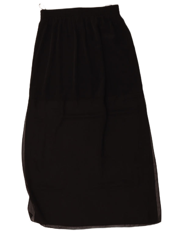Topshop damska spódnica maxi z wysokim stanem UK 14 duża W30 czarna
