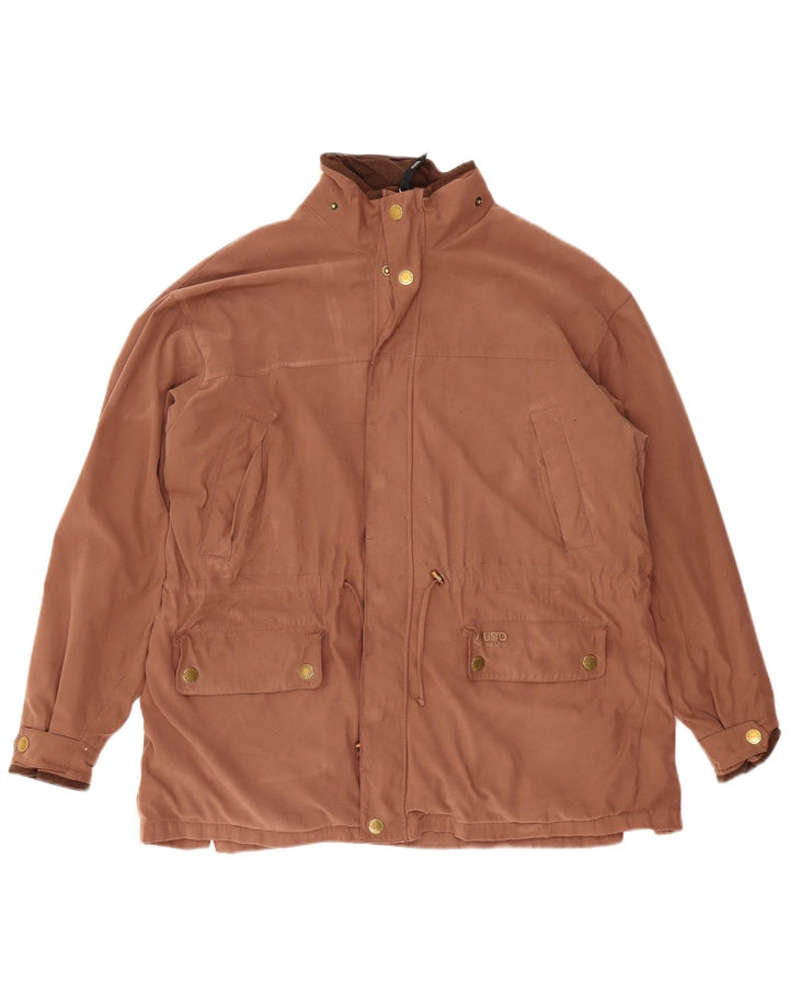 Męska kurtka wiatrówka Musto UK 40, duża, brązowa, poliester