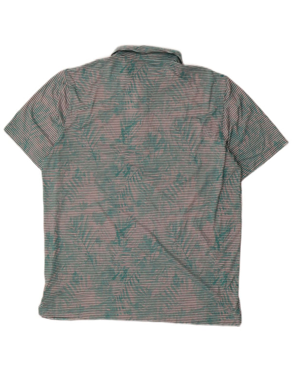 Męska koszulka polo PUMA XL w zielone prążki