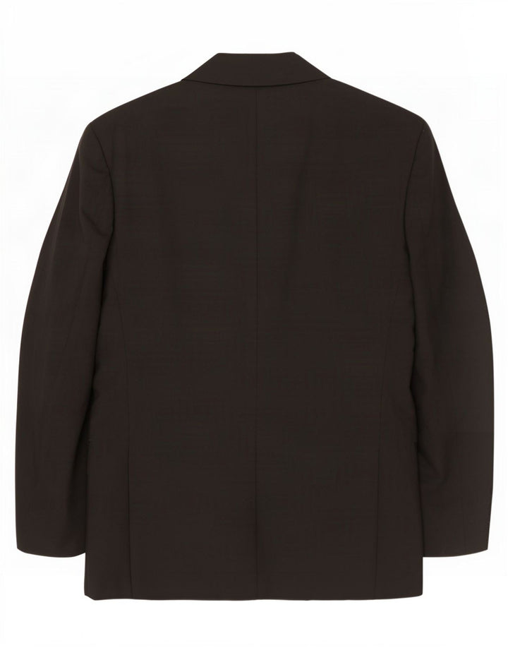 Marks & Spencer Męska długa marynarka zapinana na 2 guziki, UK 44 XL, czarny poliester