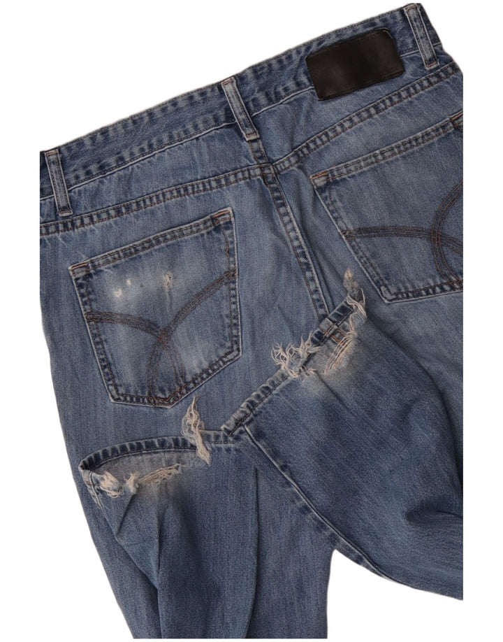 CALVIN KLEIN Męskie jeansy slim W32 L32 Niebieskie, bawełniane