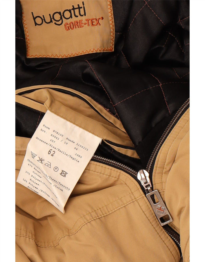 Męska kurtka wiatrówka Bugatti Gore-Tex UK 62 6XL Beżowa bawełna
