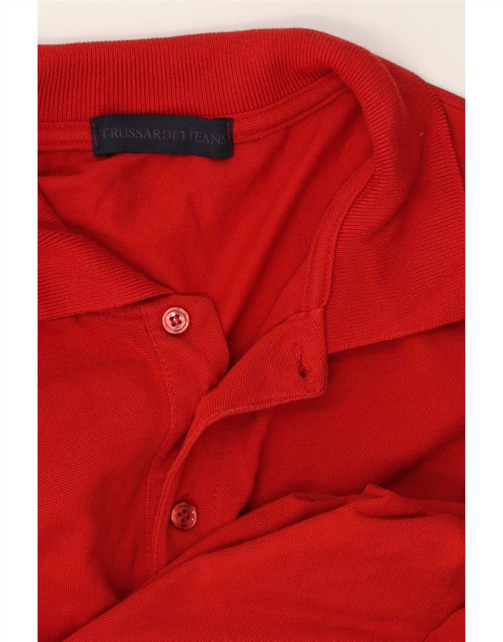 Męska koszulka polo XL Trussardi Jeans w kolorze czerwonym
