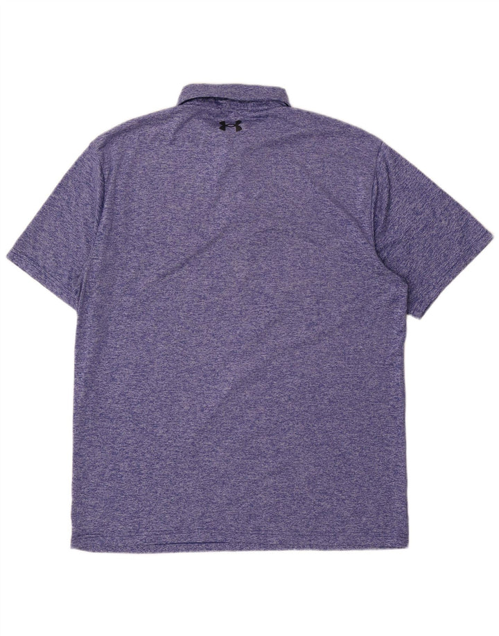 Męska koszulka polo Under Armour w duże niebieskie paski