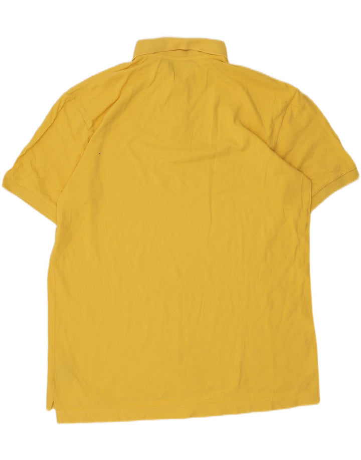 Męska koszulka polo Kappa 2XL Żółta bawełna