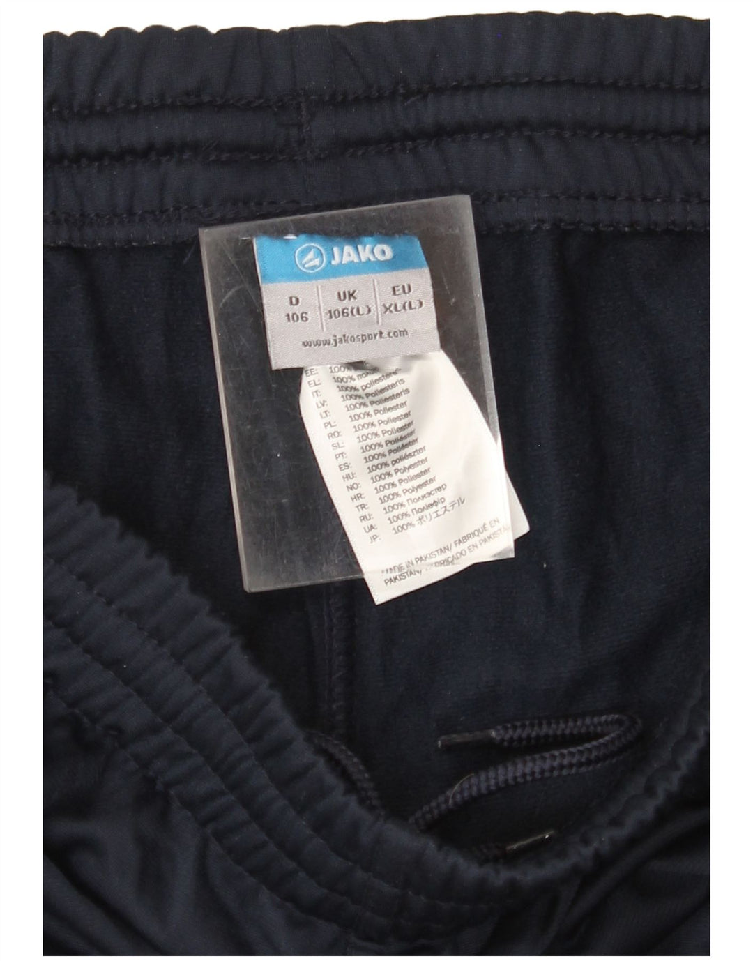 JAKO Męskie spodnie dresowe Joggery Duży granatowy poliester