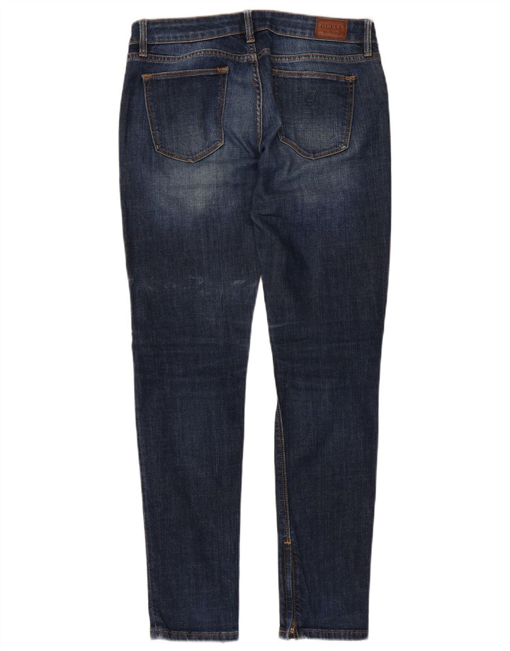 Damskie jeansy GUESS Beverly Skinny W27 L29 Niebieskie, bawełniane