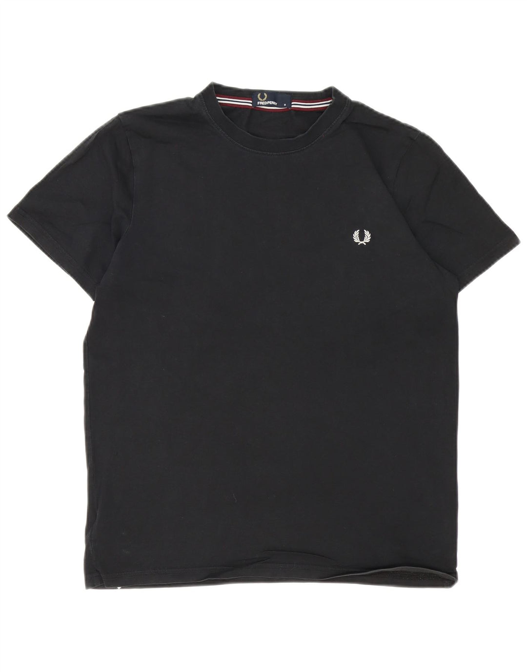 T-shirt męski Fred Perry, średni czarny, bawełniany