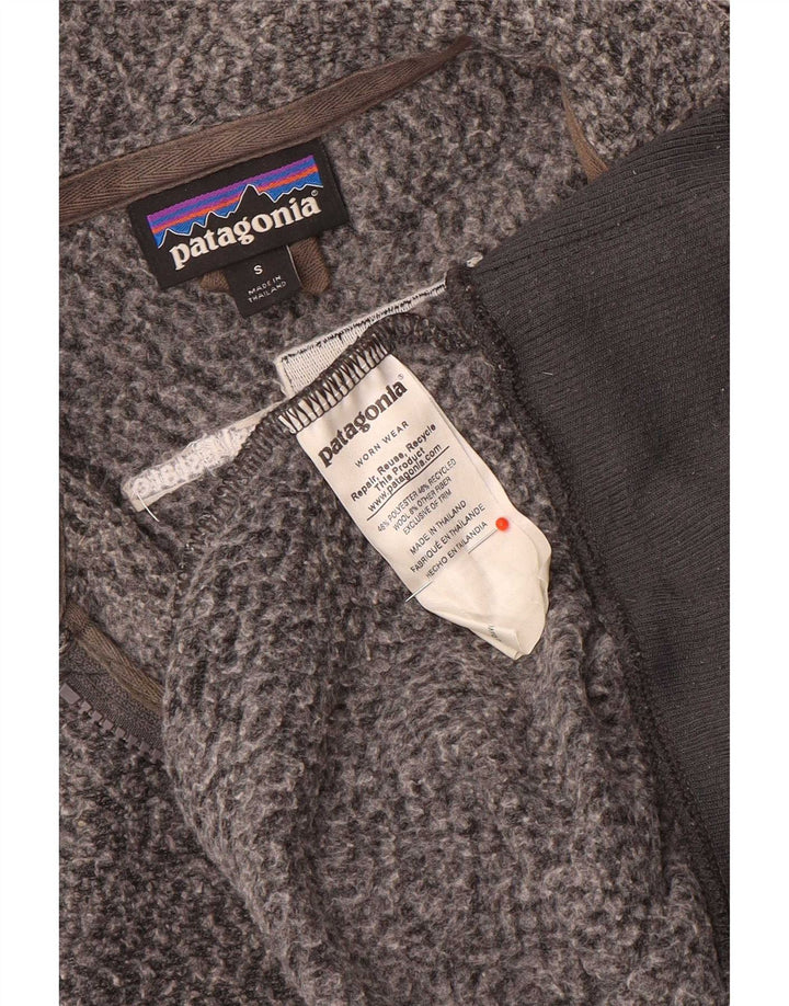 Damski sweter polarowy Patagonia UK 10, mały, szary, poliester