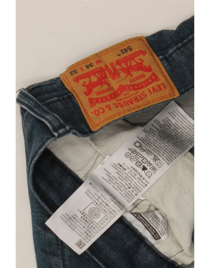 Męskie jeansy Levi's 541 Tapered W34 L32 Niebieskie bawełniane