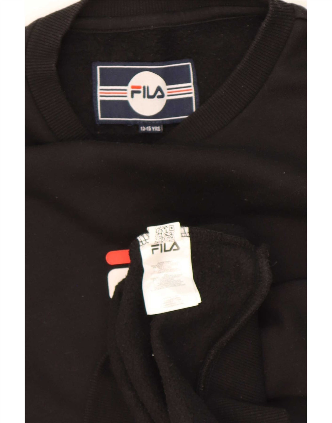 Bluza chłopięca Fila z grafiką, 13-14 lat, czarny poliester