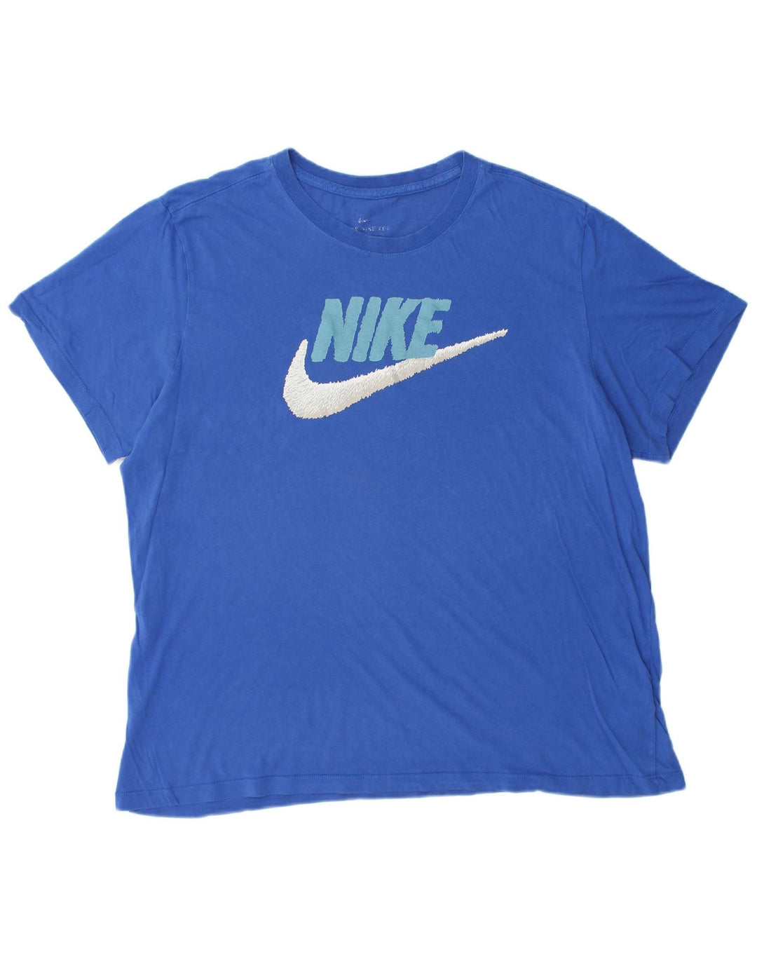 Męska koszulka z grafiką NIKE Top XL, niebieska, bawełniana