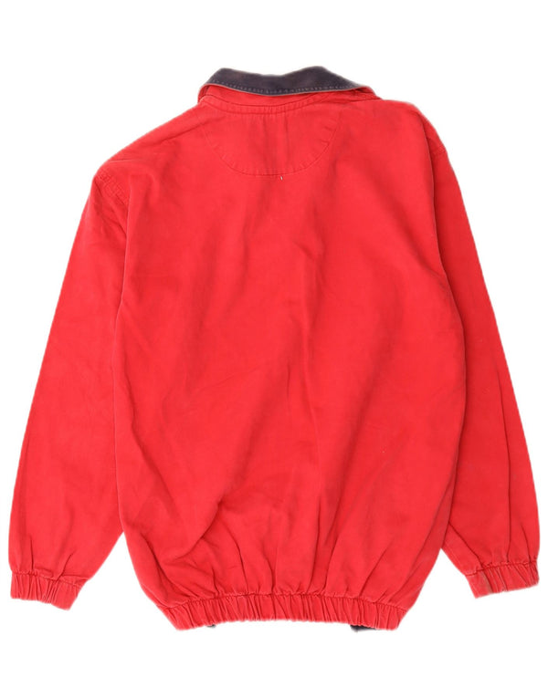 Crew Clothing Damska bluza z zamkiem błyskawicznym, UK 18 XL, czerwona bawełna