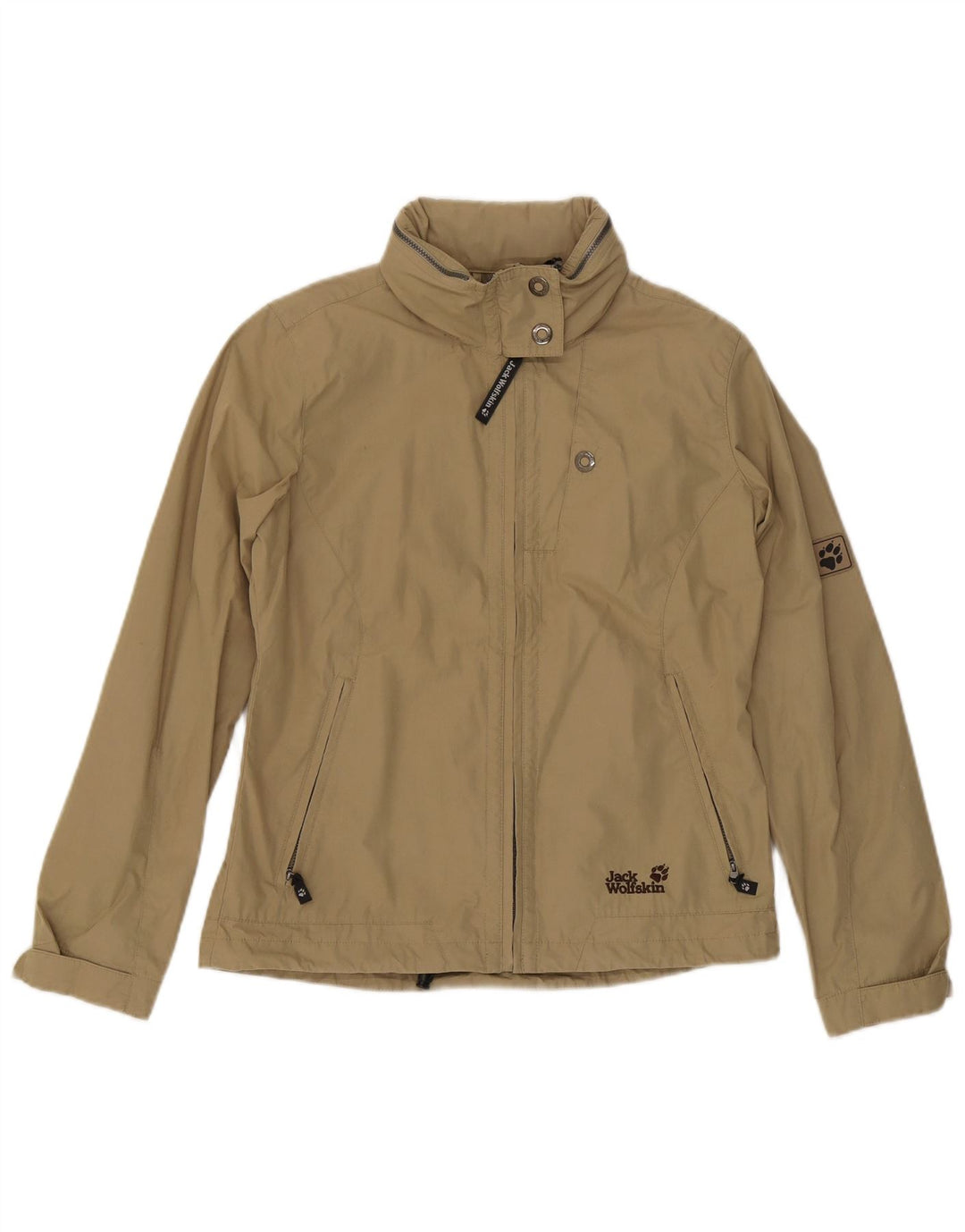 Damska kurtka bomberka z kapturem Jack Wolfskin UK 16, duża khaki