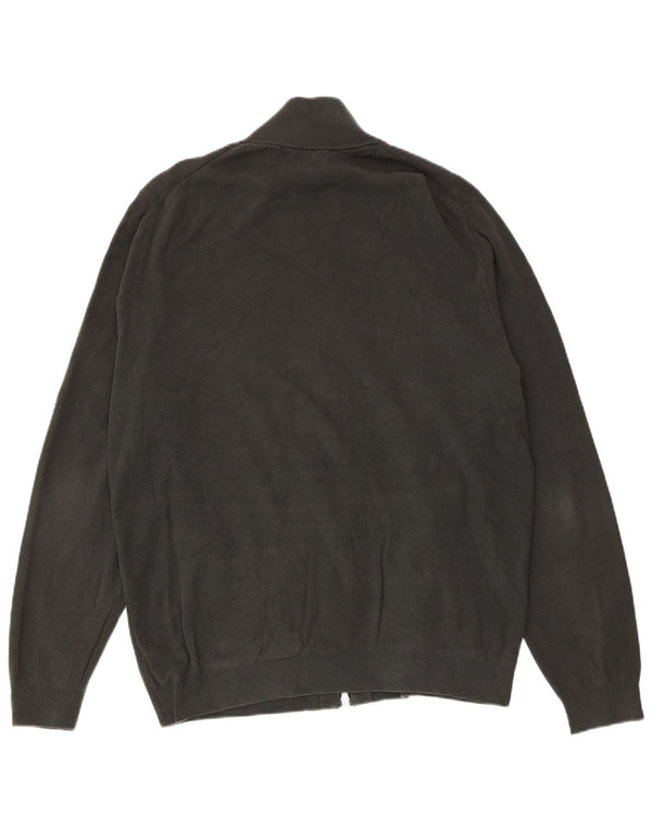 MASSIMO DUTTI Męski sweter kardigan 2XL Szara bawełna