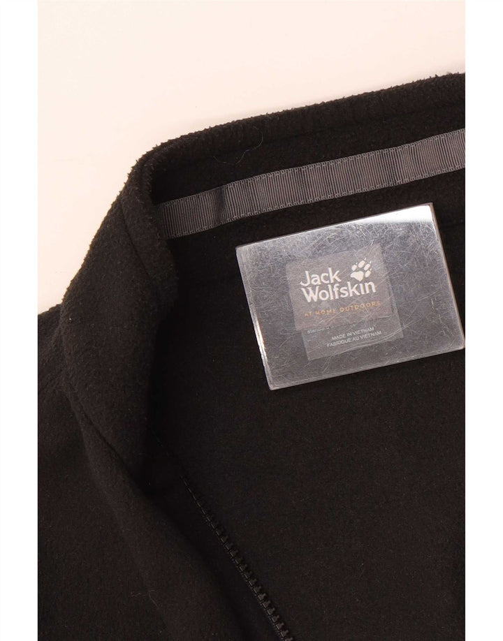 Męska kurtka polarowa Jack Wolfskin UK 36/38, mała czarna, poliester