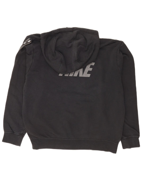 Damski sweter z kapturem Nike Oversized Graphic UK 14, duży, czarny, bawełniany, sportowy