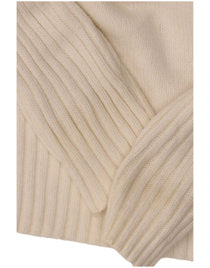 Marks & Spencer Damski sweter ze stretchem, UK 16, duży, biały