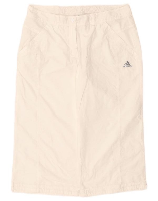 Spodnie Adidas Damskie Clima 365 Capri UK 12 Medium W30 L20 Białe