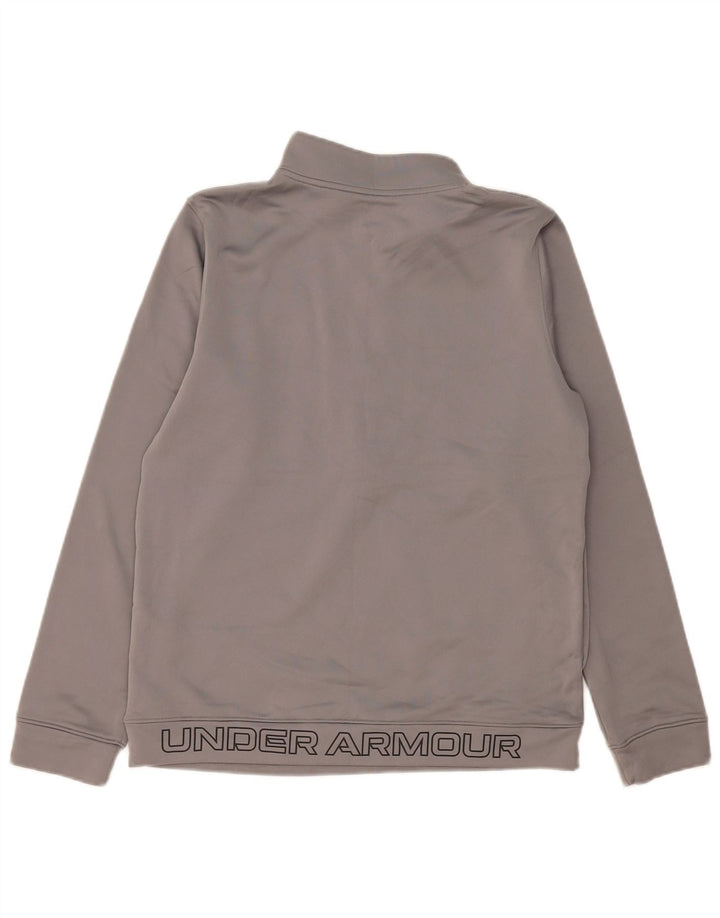 Bluza chłopięca Under Armour z zamkiem błyskawicznym, 13-14 lat, XL, szary poliester