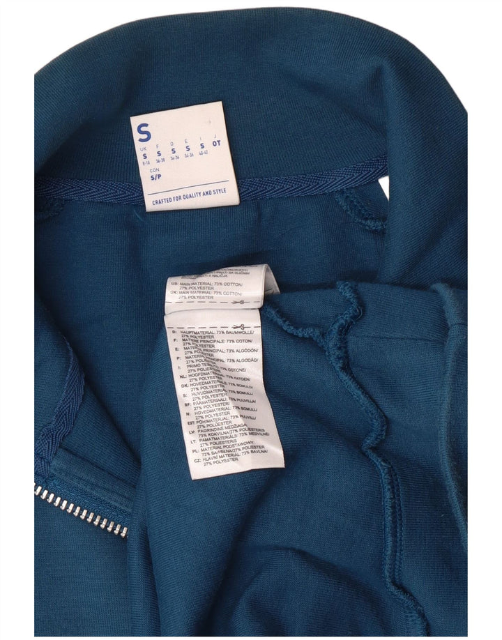 Damski sweter oversize z grafiką REEBOK UK 8/10, mały niebieski