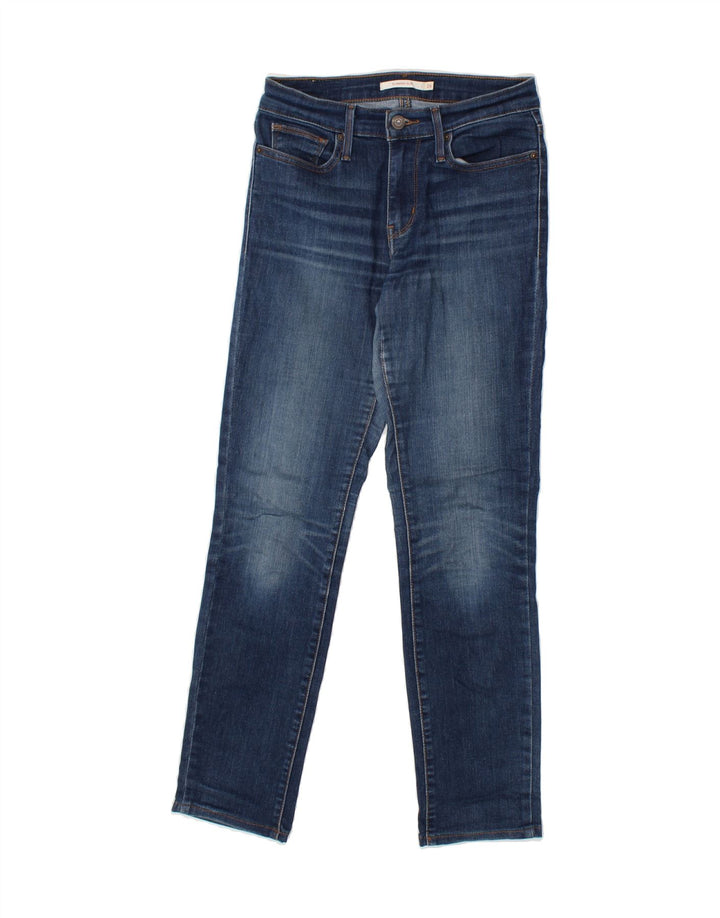 LEVI'S Womens Slimming Slim Jeans W26 L29 Navy Blue Cotton Vintage Levi's and Second-Hand Levi's from Messina Hembry 
