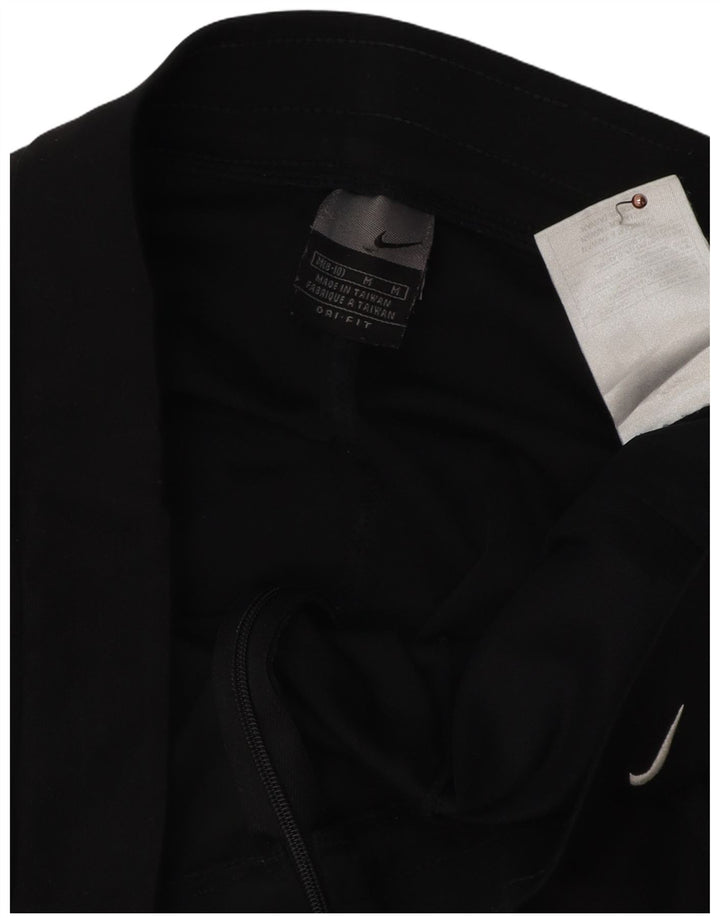 Damskie spodnie dresowe NIKE Dri Fit US 8/10, średni czarny poliester