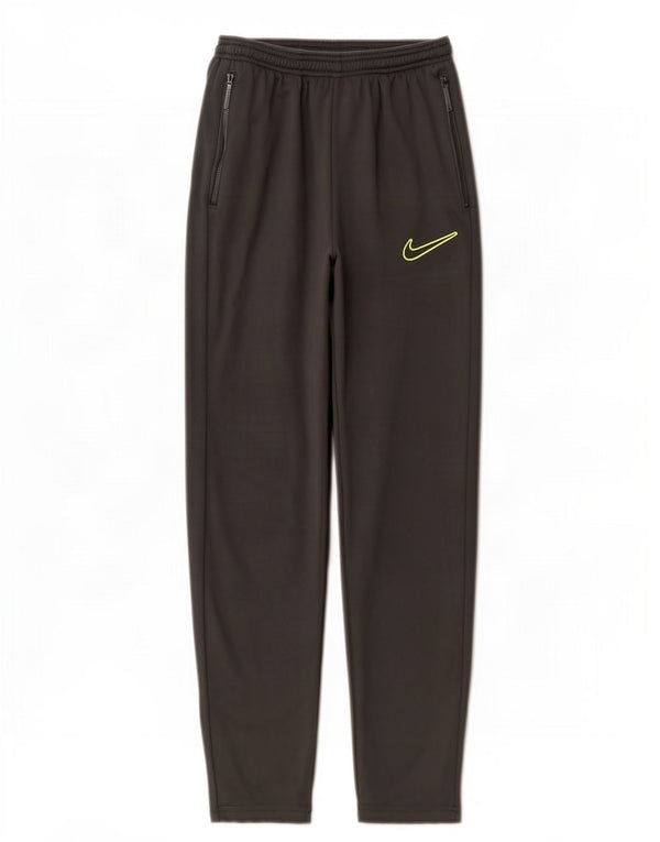 Nike Womens Dri Fit Tracksuit Trousers UK 14 Large Grey Polyester