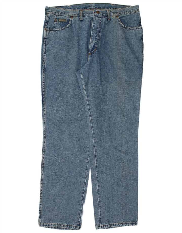 WRANGLER Mens Ohio Straight Jeans W40 L34 Blue Cotton