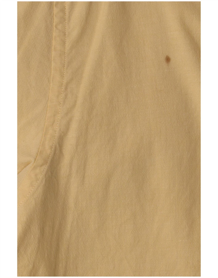 Koszula męska z krótkim rękawem Eddie Bauer, średnia żółta bawełna