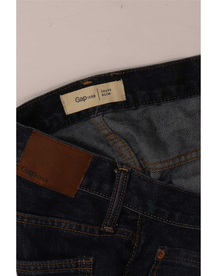 Męskie jeansy Gap W34 L30 Niebieskie bawełniane