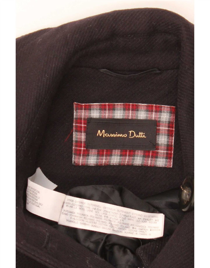 Damski płaszcz wojskowy Massimo Dutti z podwójnymi piersiami, UK 10, mały, granatowy