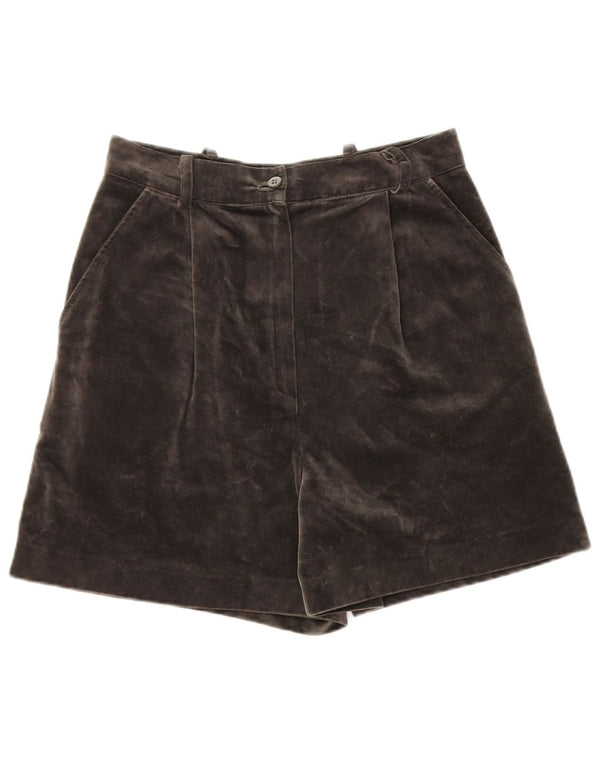 Vintage damskie aksamitne spodenki Chino IT 44 Medium W26 szara bawełna