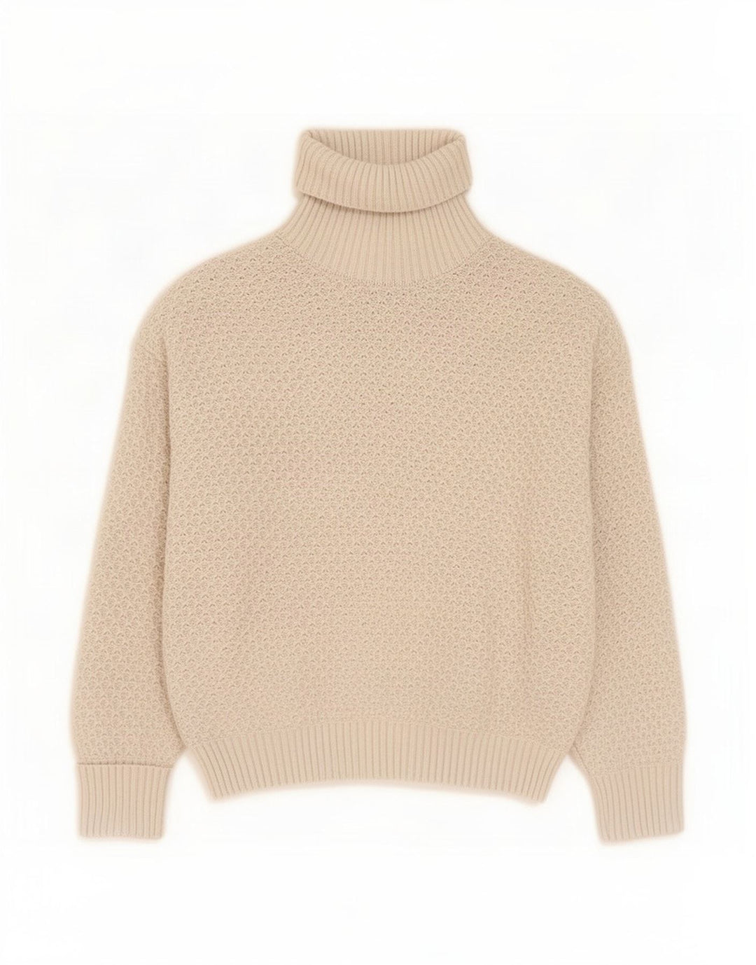 Sweter damski Marks & Spencer z wywijanym dekoltem, UK 14, średni beż