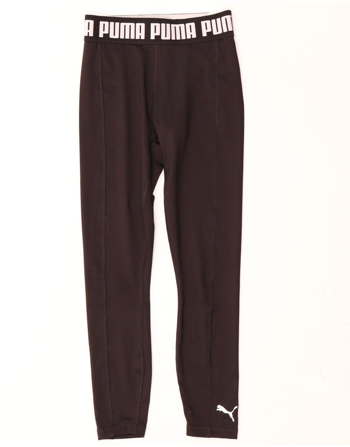 Damskie legginsy z grafiką PUMA UK 4 XS, czarny poliester