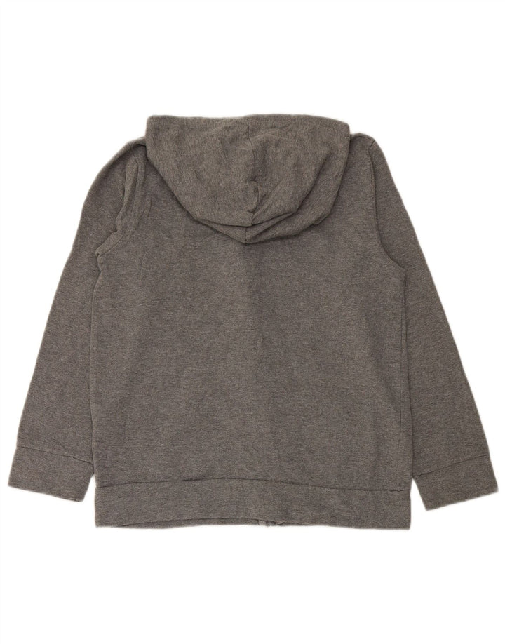 Chłopięcy sweter z kapturem i zamkiem błyskawicznym PUMA, duży, szary, bawełniany, 12-13 lat