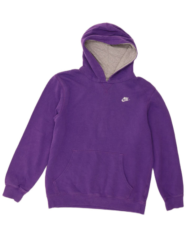 Chłopięcy sweter z kapturem Nike 13-14 lat XL, fioletowy, bawełniany