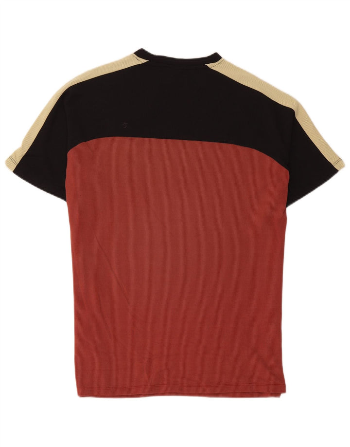 T-shirt męski Trussardi Top, średni czerwony, blokowy poliamid